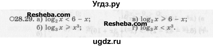 ГДЗ (Задачник) по алгебре 11 класс (Учебник, Задачник ) Мордкович А.Г. / § 28 номер / 28.29