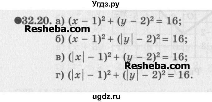 ГДЗ (Задачник) по алгебре 11 класс (Учебник, Задачник ) Мордкович А.Г. / § 32 номер / 32.20
