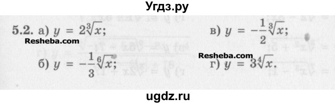 ГДЗ (Задачник) по алгебре 11 класс (Учебник, Задачник ) Мордкович А.Г. / § 5 номер / 5.2