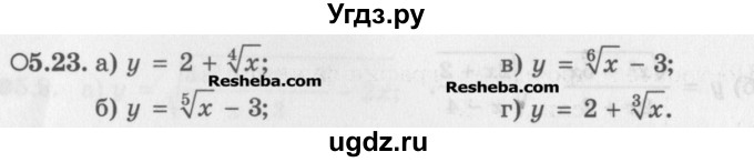 ГДЗ (Задачник) по алгебре 11 класс (Учебник, Задачник ) Мордкович А.Г. / § 5 номер / 5.23