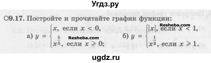 ГДЗ (Задачник) по алгебре 11 класс (Учебник, Задачник ) Мордкович А.Г. / § 9 номер / 9.17
