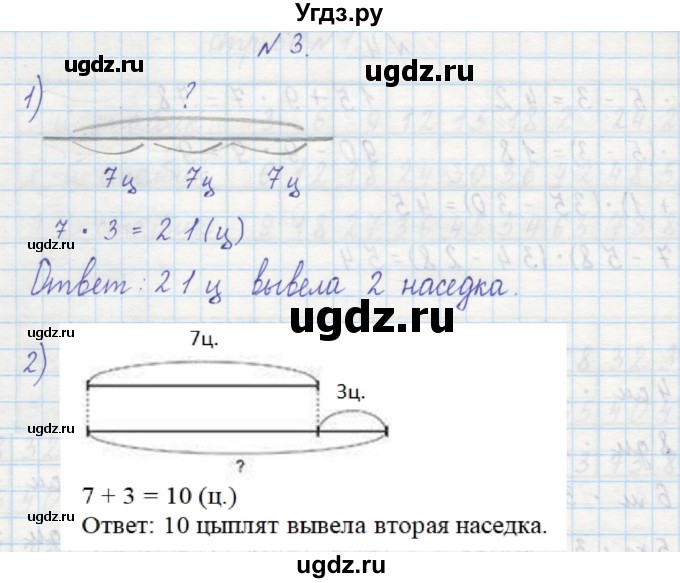 ГДЗ (Решебник) по математике 2 класс (рабочая тетрадь) Захарова О.А. / часть 1. страница / 61(продолжение 2)