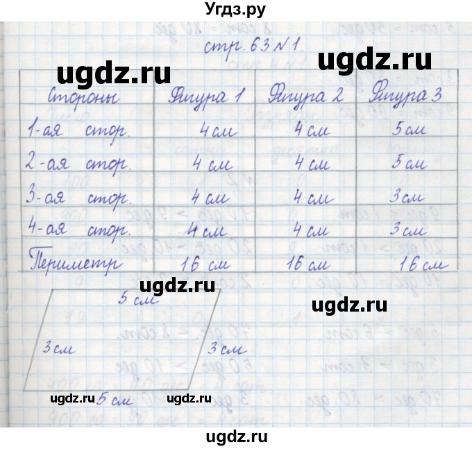 ГДЗ (Решебник) по математике 2 класс (рабочая тетрадь) Захарова О.А. / часть 1. страница / 63