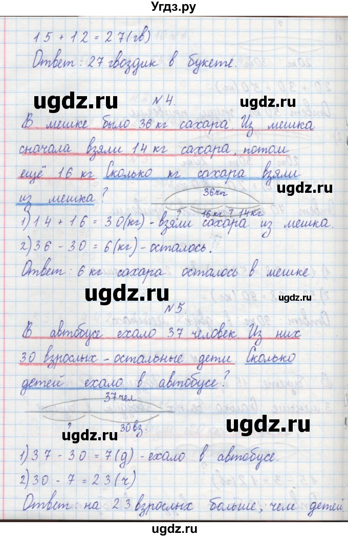 ГДЗ (Решебник) по математике 2 класс (рабочая тетрадь) Захарова О.А. / часть 2. страница / 12(продолжение 2)