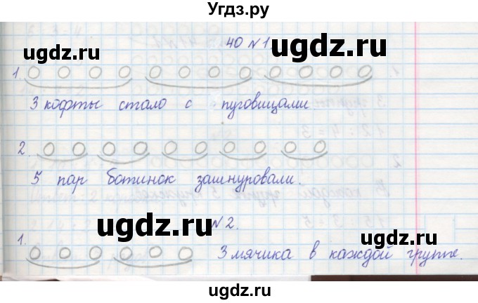 ГДЗ (Решебник) по математике 2 класс (рабочая тетрадь) Захарова О.А. / часть 2. страница / 40