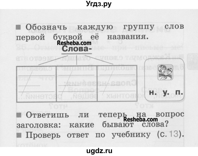 ГДЗ (Учебник) по русскому языку 1 класс (рабочая тетрадь) Соловейчик М.С. / страница / 6(продолжение 2)