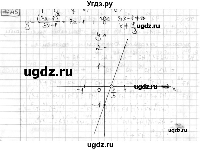 ГДЗ (Решебник) по алгебре 8 класс Мерзляк А.Г. / § 20 / 20.45