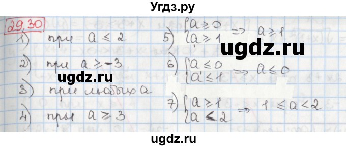 ГДЗ (Решебник) по алгебре 8 класс Мерзляк А.Г. / § 29 / 29.30