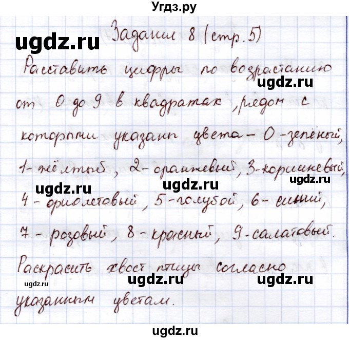 ГДЗ (Решебник) по информатике 1 класс Горячев А.В. / раздел 3 / задание / 8