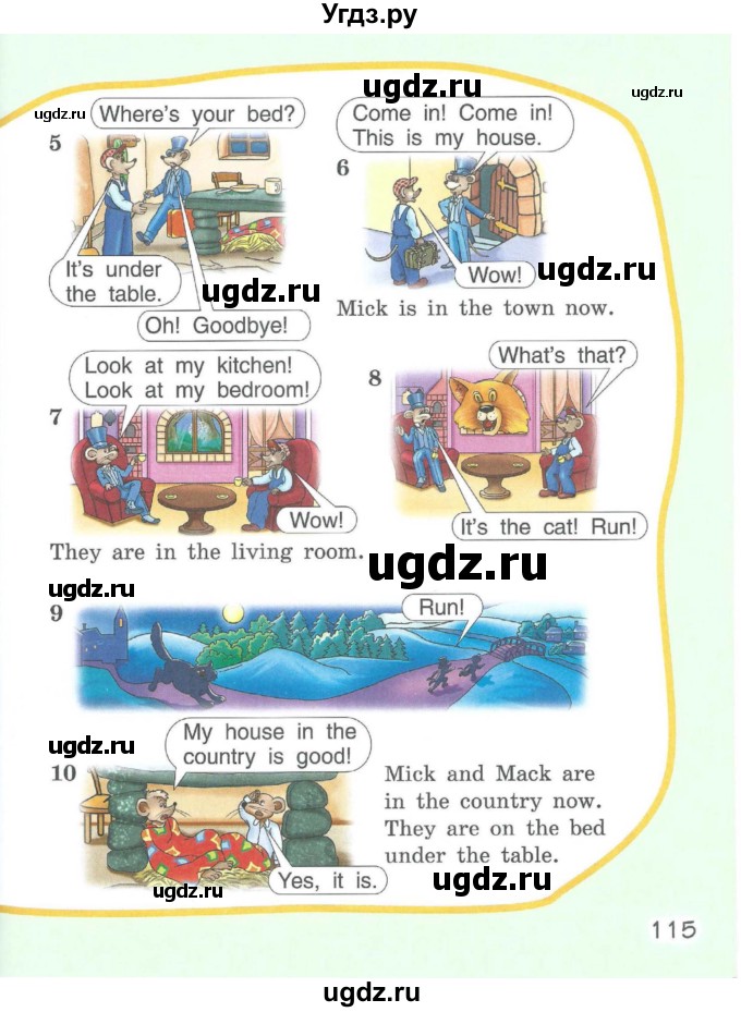 ГДЗ (Учебник) по английскому языку 2 класс Комарова Ю.А. / страница / 114-115(продолжение 2)