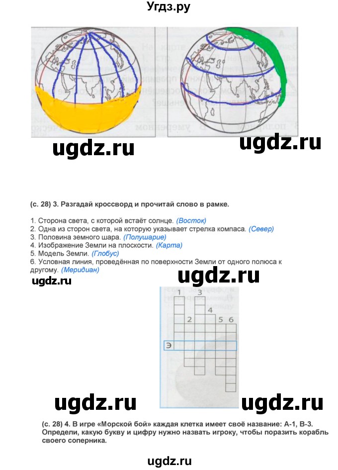 ГДЗ (Решебник) по окружающему миру 2 класс (рабочая тетрадь) Вахрушев А.А. / страница номер / 27–28(продолжение 2)