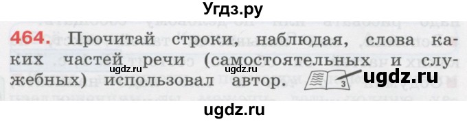 ГДЗ (Учебник) по русскому языку 3 класс М.С. Соловейчик / упражнение / 464