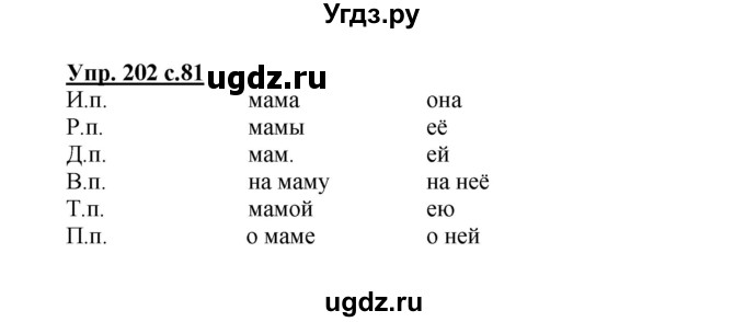 ГДЗ (Решебник) по русскому языку 3 класс М.С. Соловейчик / упражнение / 202