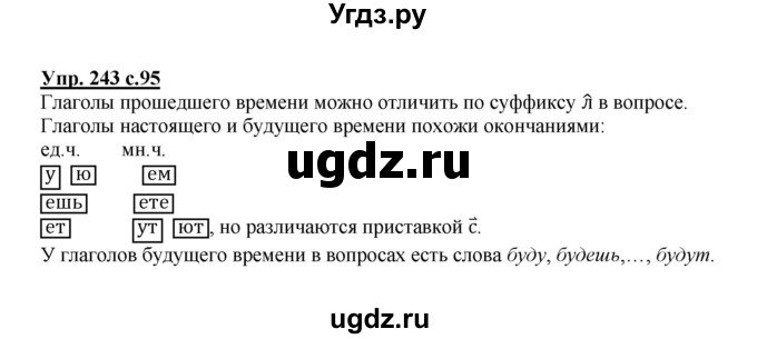 ГДЗ (Решебник) по русскому языку 3 класс М.С. Соловейчик / упражнение / 243