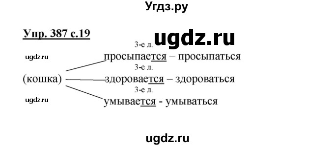 ГДЗ (Решебник) по русскому языку 3 класс М.С. Соловейчик / упражнение / 387