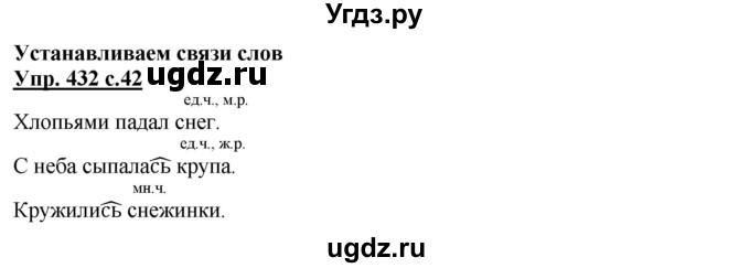 ГДЗ (Решебник) по русскому языку 3 класс М.С. Соловейчик / упражнение / 432