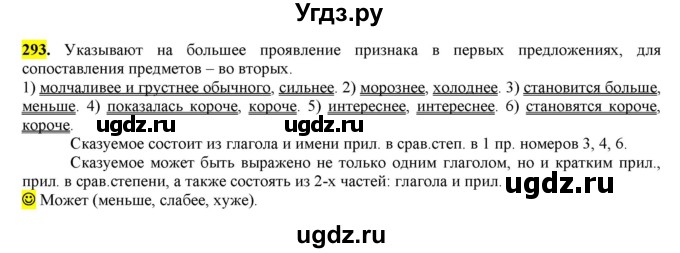 ГДЗ (Решебник к учебнику 2016) по русскому языку 6 класс Рыбченкова Л.М. / упражнение / 293