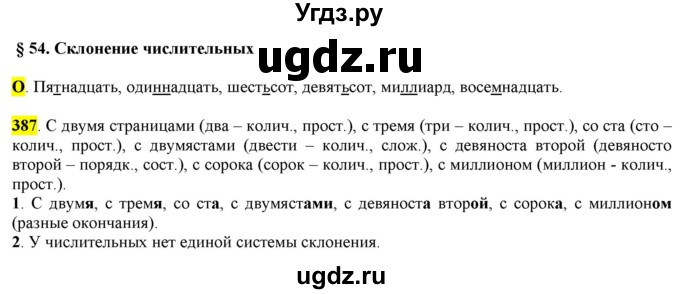 ГДЗ (Решебник к учебнику 2016) по русскому языку 6 класс Рыбченкова Л.М. / упражнение / 387