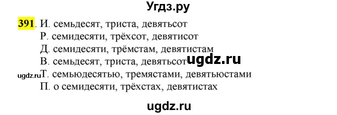 ГДЗ (Решебник к учебнику 2016) по русскому языку 6 класс Рыбченкова Л.М. / упражнение / 391