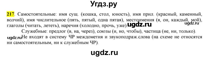 ГДЗ (Решебник к учебнику 2016) по русскому языку 6 класс Рыбченкова Л.М. / упражнение / 217