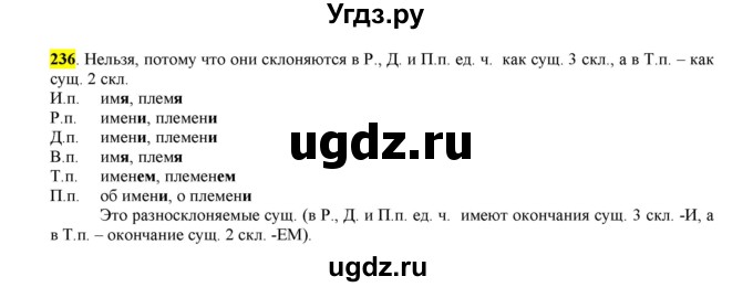 ГДЗ (Решебник к учебнику 2016) по русскому языку 6 класс Рыбченкова Л.М. / упражнение / 236