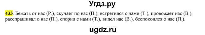ГДЗ (Решебник к учебнику 2016) по русскому языку 6 класс Рыбченкова Л.М. / упражнение / 433