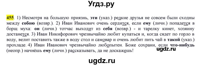 ГДЗ (Решебник к учебнику 2016) по русскому языку 6 класс Рыбченкова Л.М. / упражнение / 455