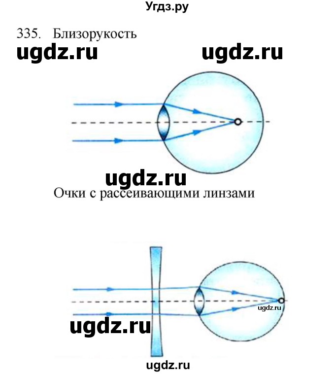 ГДЗ (Решебник) по физике 7 класс (рабочая тетрадь) Н.С. Пурышева / упражнение / 335