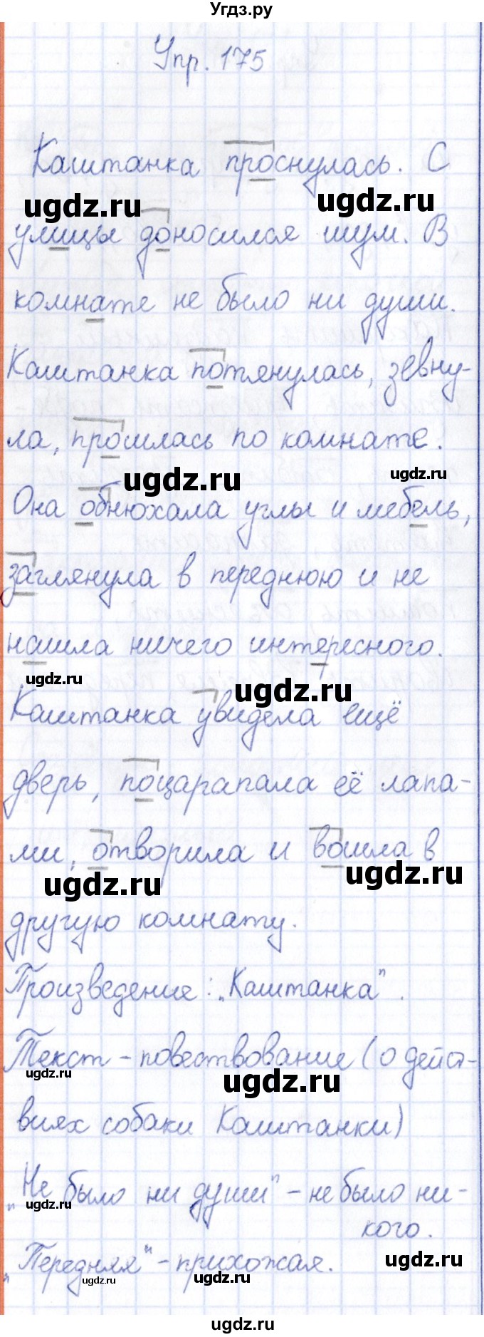 ГДЗ (Решебник №3) по русскому языку 3 класс (рабочая тетрадь) Канакина В.П. / часть 1. страница / 70(продолжение 2)