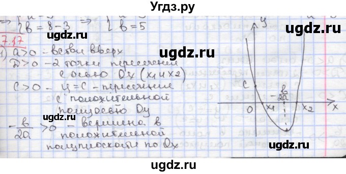 ГДЗ (Решебник к учебнику 2017) по алгебре 9 класс Мерзляк А.Г. / § 7 / 7.17