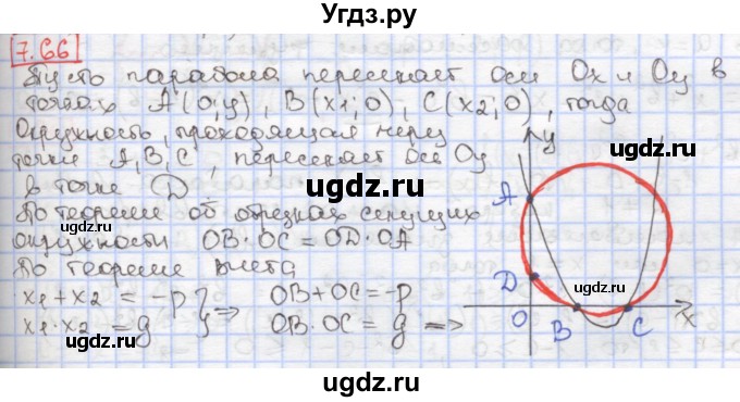 ГДЗ (Решебник к учебнику 2017) по алгебре 9 класс Мерзляк А.Г. / § 7 / 7.66