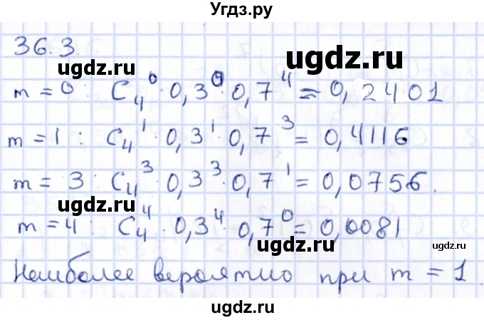 ГДЗ (Решебник к учебнику 2020) по алгебре 9 класс Мерзляк А.Г. / § 36 / 36.3