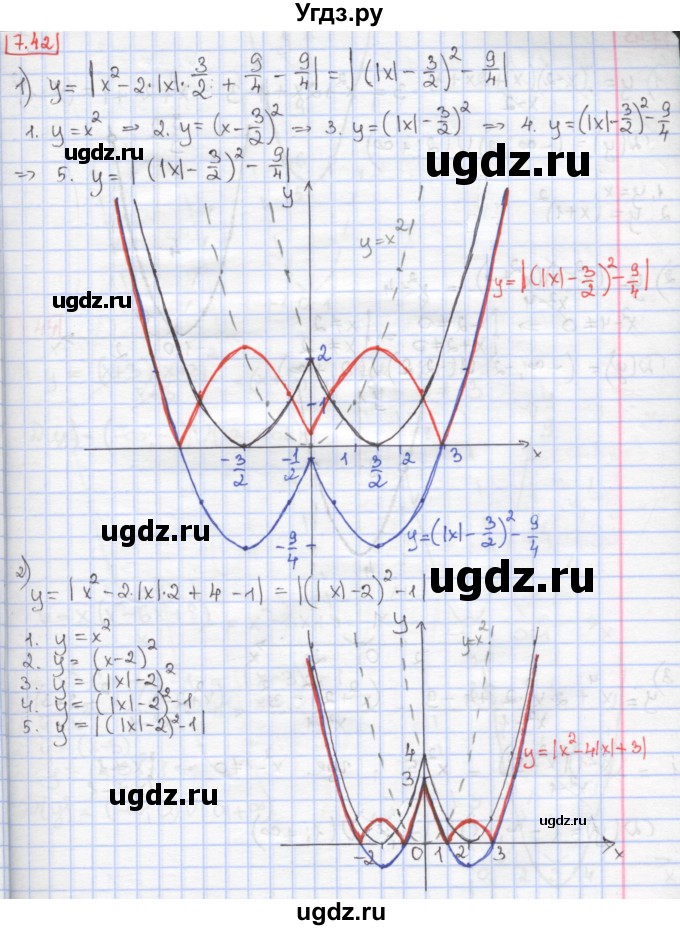 ГДЗ (Решебник к учебнику 2020) по алгебре 9 класс Мерзляк А.Г. / § 7 / 7.42