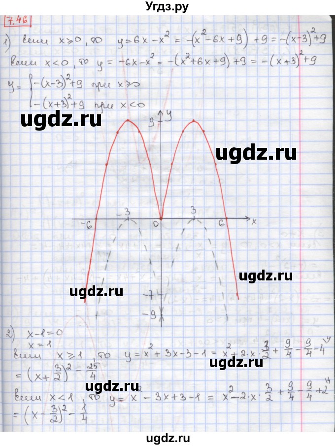 ГДЗ (Решебник к учебнику 2020) по алгебре 9 класс Мерзляк А.Г. / § 7 / 7.46