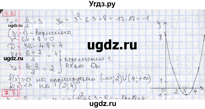 ГДЗ (Решебник к учебнику 2020) по алгебре 9 класс Мерзляк А.Г. / § 7 / 7.6