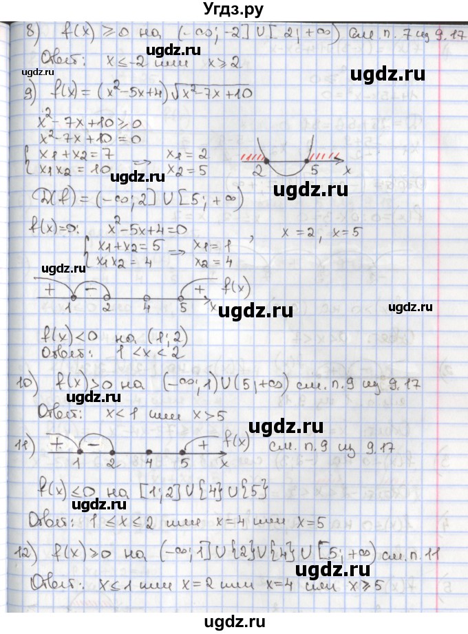 ГДЗ (Решебник к учебнику 2020) по алгебре 9 класс Мерзляк А.Г. / § 9 / 9.17(продолжение 3)
