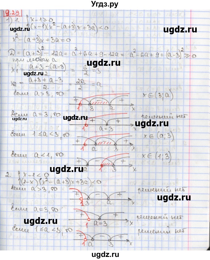 ГДЗ (Решебник к учебнику 2020) по алгебре 9 класс Мерзляк А.Г. / § 9 / 9.29
