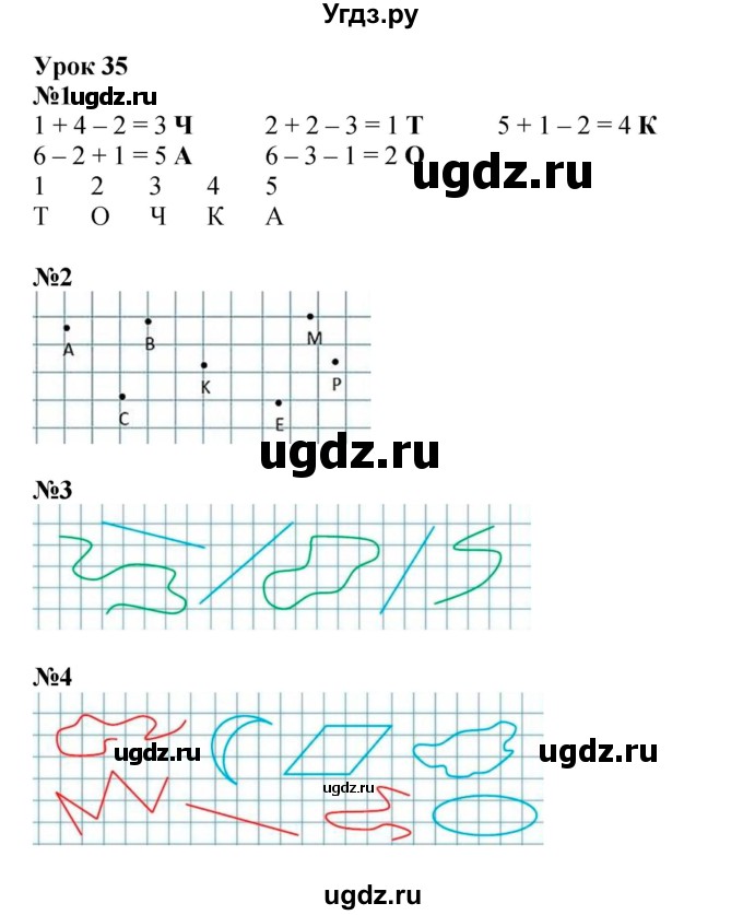 ГДЗ (Решебник 2022) по математике 1 класс (рабочая тетрадь) Петерсон Л.Г. / часть 1. страница / 58