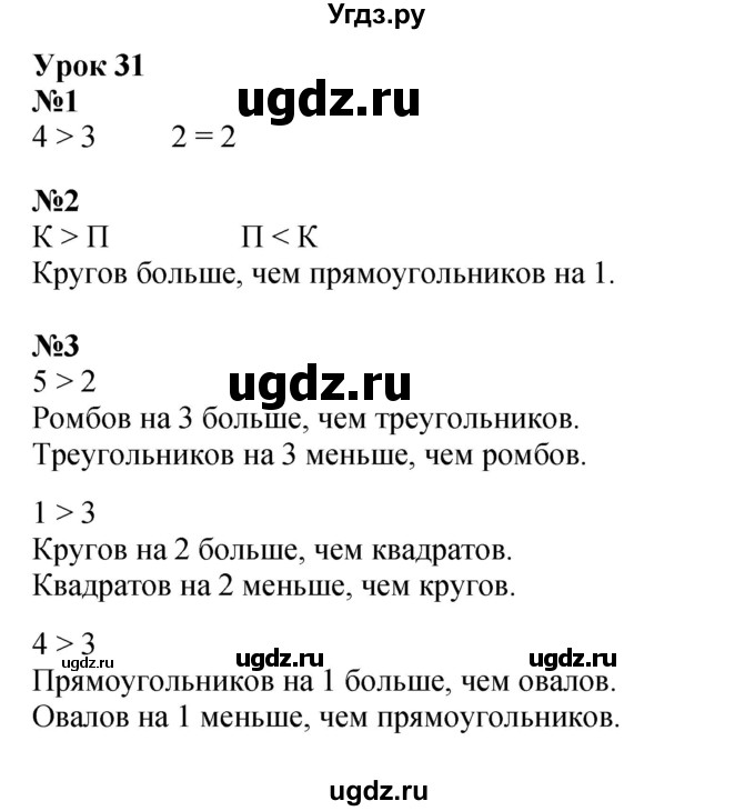 ГДЗ (Решебник 2022) по математике 1 класс (рабочая тетрадь) Петерсон Л.Г. / часть 1. страница / 50