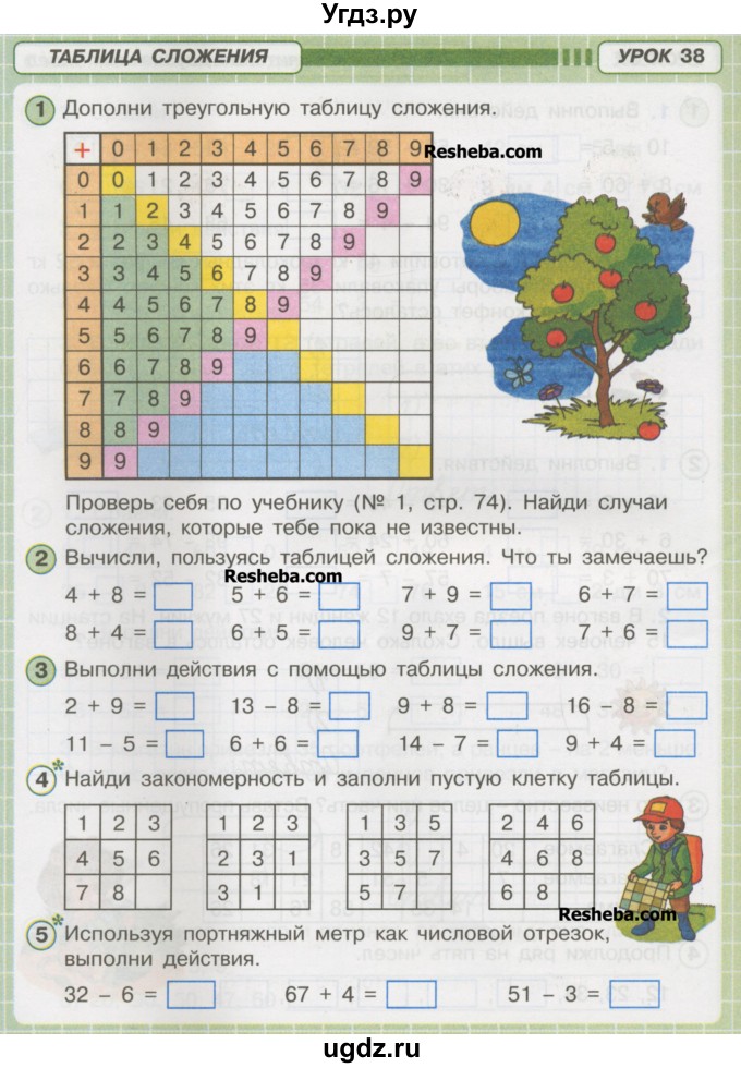 Таблица сложения урок 39 петерсон 3 часть 1 класс презентация