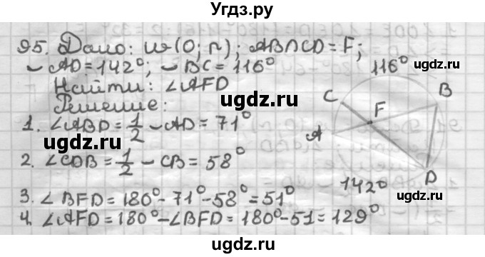 ГДЗ (Решебник) по геометрии 8 класс (дидактические материалы) Мерзляк А.Г. / вариант 2 / 95