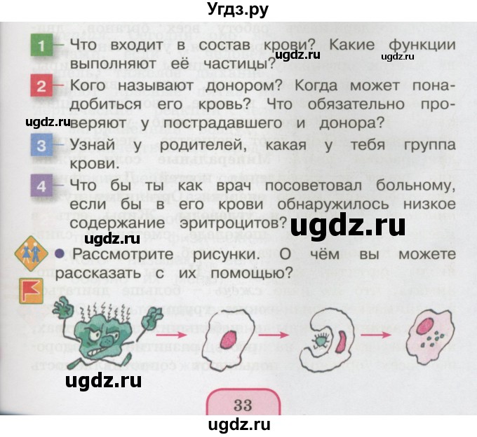 ГДЗ (Учебник 2014) по окружающему миру 3 класс О.Т. Поглазова / часть 2. страница / 33