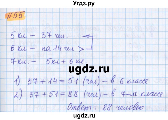 ГДЗ (Решебник №1 к учебнику 2020) по математике 5 класс Герасимов В.Д. / глава 1. упражнение / 55