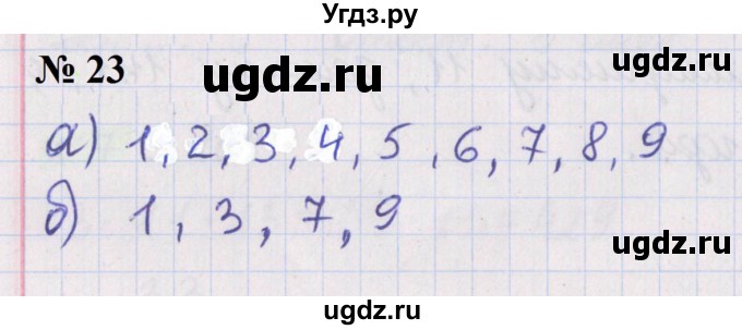 ГДЗ (Решебник №1 к учебнику 2020) по математике 5 класс Герасимов В.Д. / простые и составные числа / 23