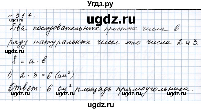 ГДЗ (Решебник №1 к учебнику 2020) по математике 5 класс Герасимов В.Д. / глава 3. упражнение / 317
