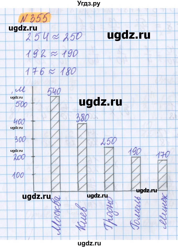 ГДЗ (Решебник №1 к учебнику 2020) по математике 5 класс Герасимов В.Д. / глава 3. упражнение / 355