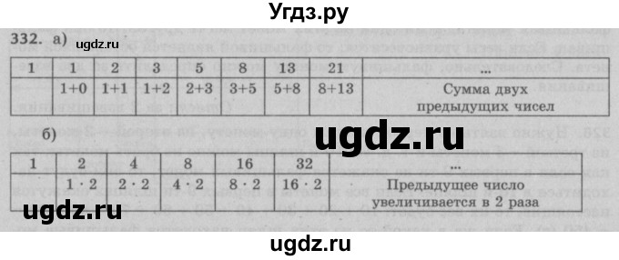ГДЗ (Решебник №2 к учебнику 2017) по математике 5 класс Герасимов В.Д. / глава 1. упражнение / 332