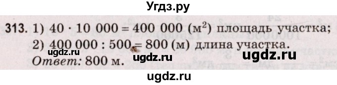 ГДЗ (Решебник №2 к учебнику 2020) по математике 5 класс Герасимов В.Д. / глава 3. упражнение / 313