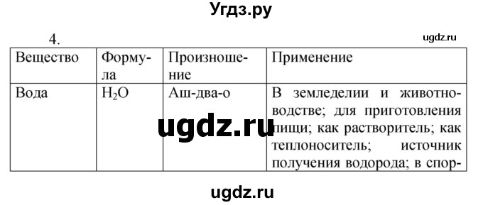 ГДЗ (Решебник №1) по химии 7 класс И. Е. Шиманович / вопросы и задания / § 9 номер / 4