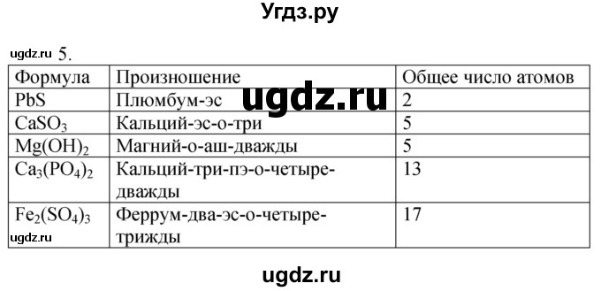 ГДЗ (Решебник №1) по химии 7 класс И. Е. Шиманович / вопросы и задания / § 9 номер / 5